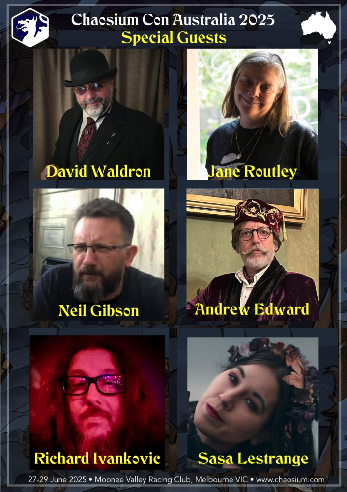 Chaosium Con Australia 2025: announcing our local guests of honour ...